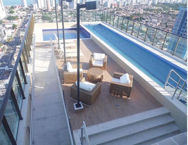 Flat Beach Class Excelsior - Em Frente Ao Shopping Riomar Recife Buitenkant foto